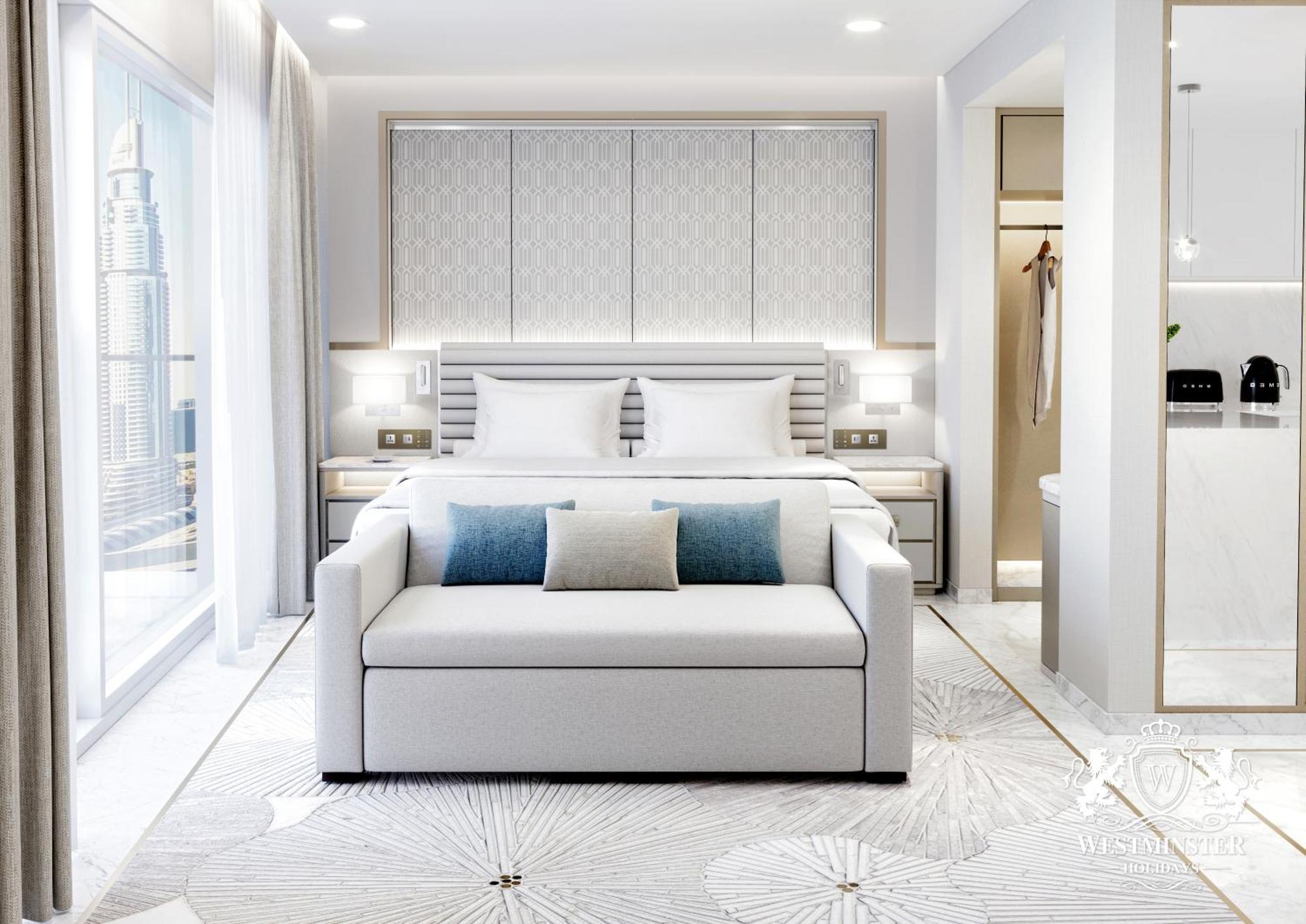 Westminster Dubai Mall 外观 照片 A rendering of a bedroom in a Signature Suite